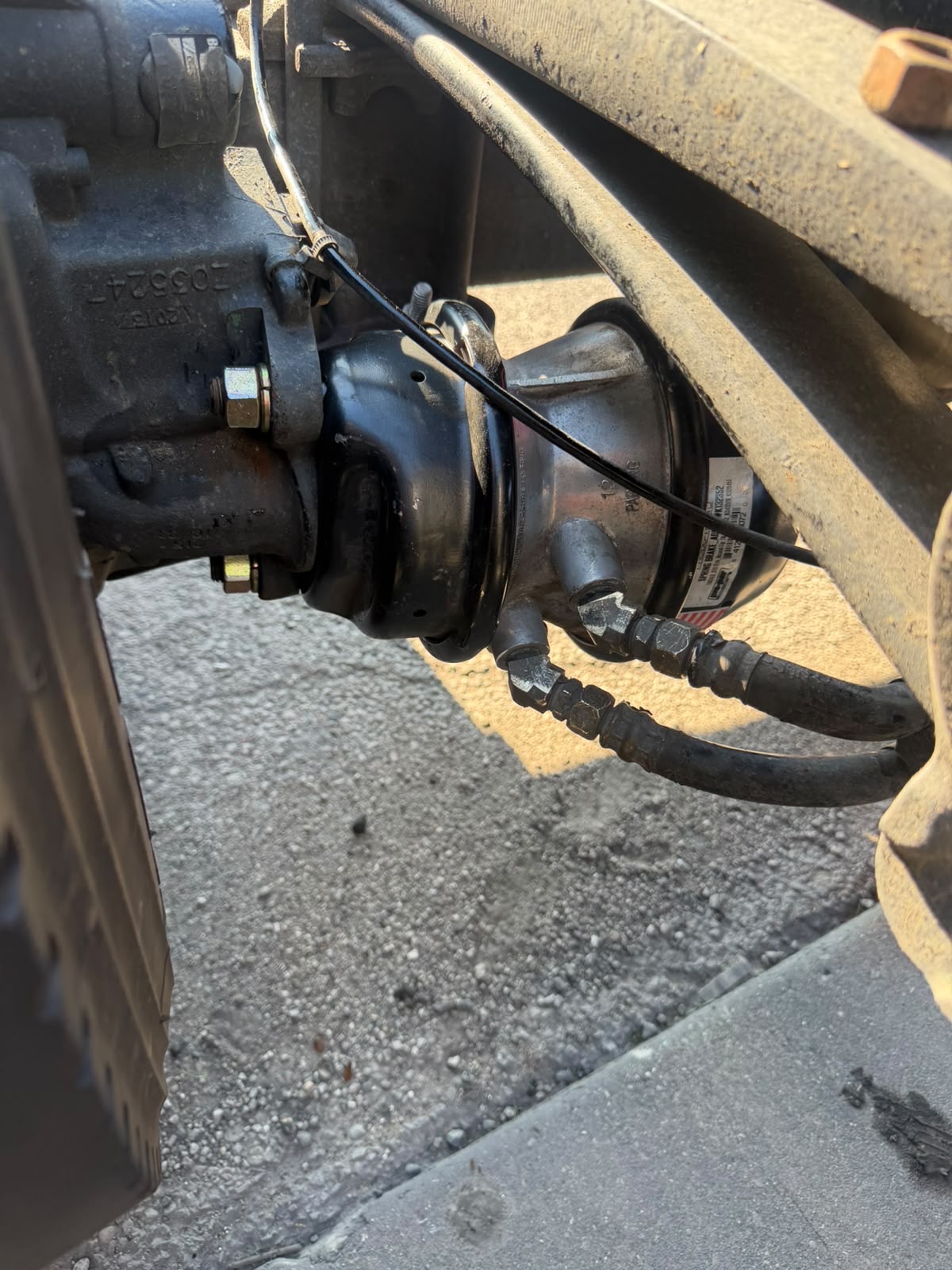 Brake chamber replacement — after
